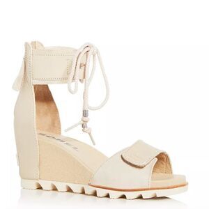 Sorel Joanie Wedge Sandal Ankle Lace with Velcro Strap in Size 8
